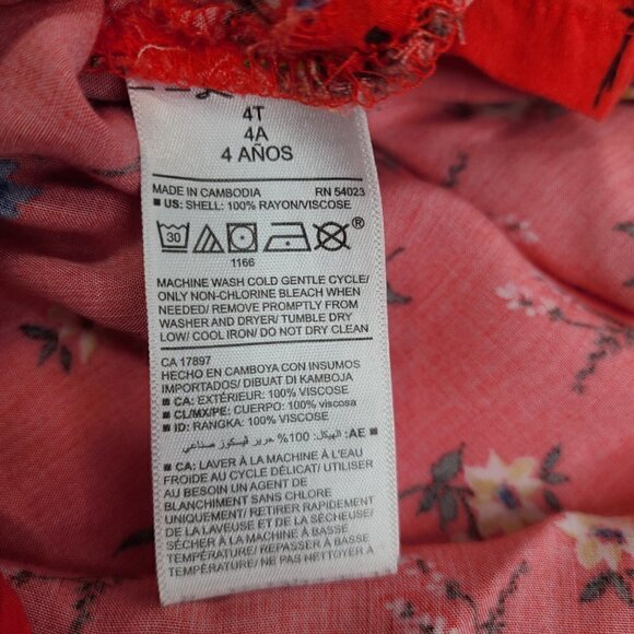 Old Navy Set of 2 Floral Boho Spring Summer Dress 4T - Picture 9 of 12